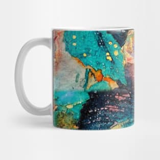 Watercolor leaf pattern Mug